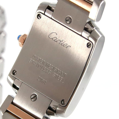 Cartier Pink Gold And Steel Tank Française