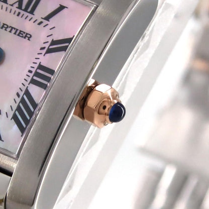Cartier Pink Gold And Steel Tank Française