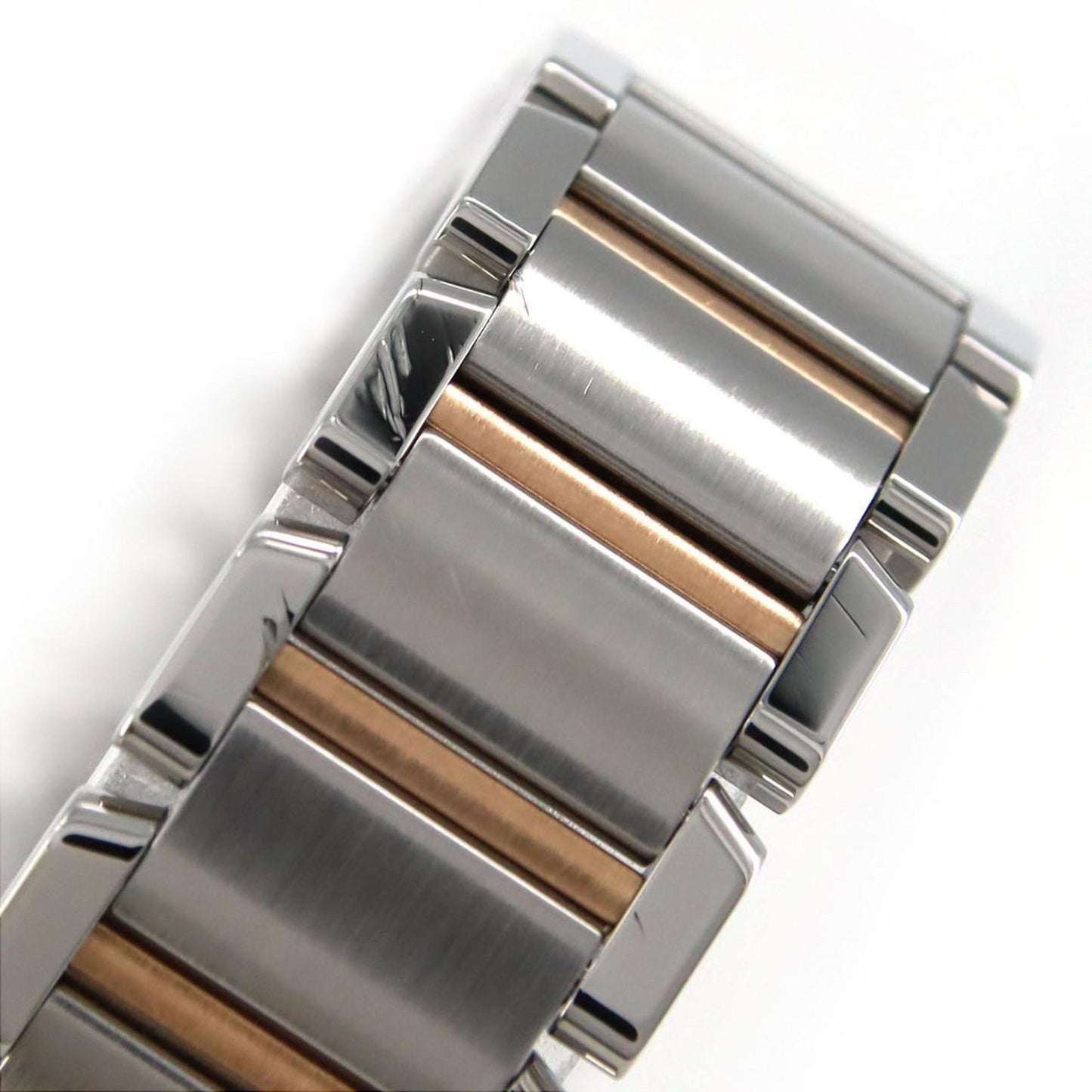 Cartier Pink Gold And Steel Tank Française