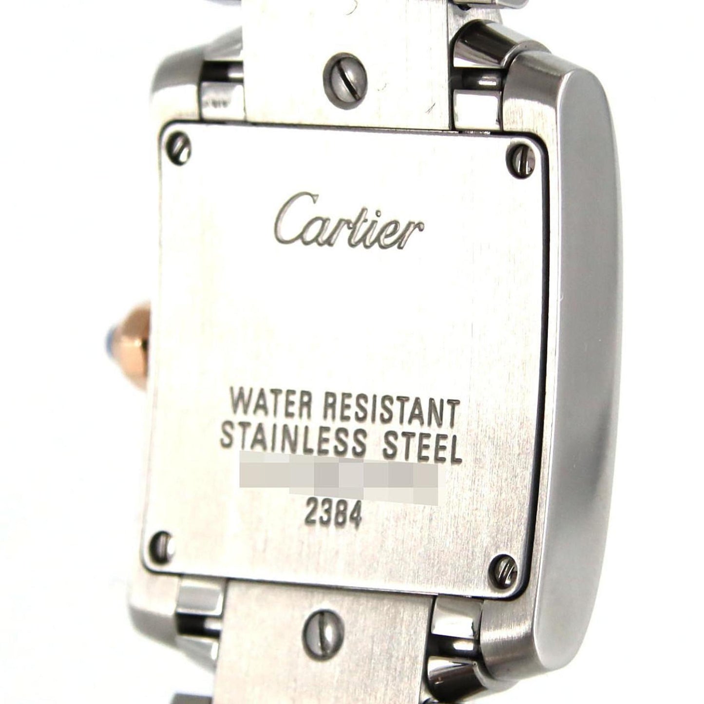 Cartier Pink Steel Tank Française