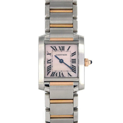 Cartier Pink Steel Tank Française