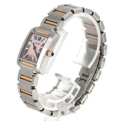 Cartier Pink Steel Tank Française