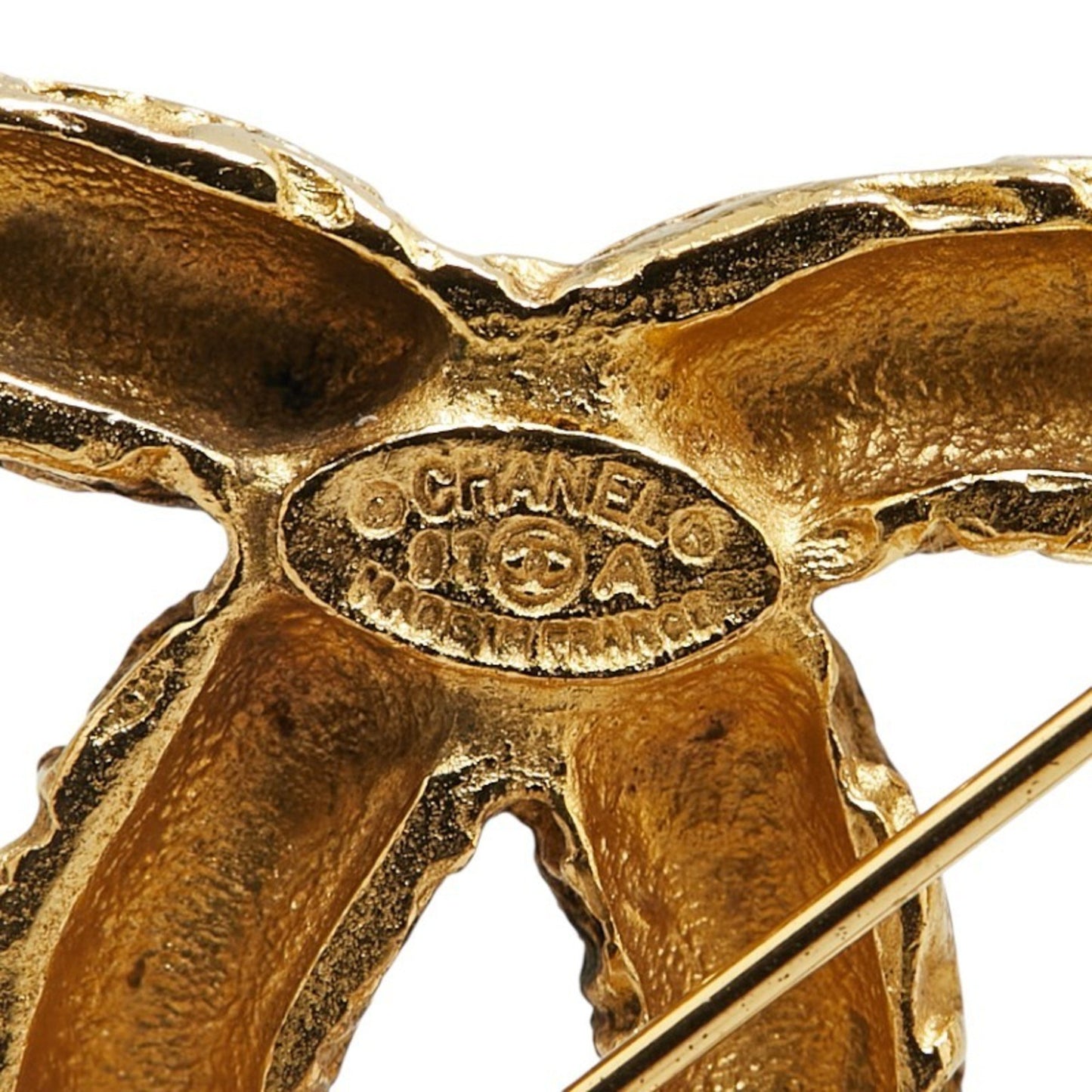 Chanel Gold Gold Plated Coco Mark