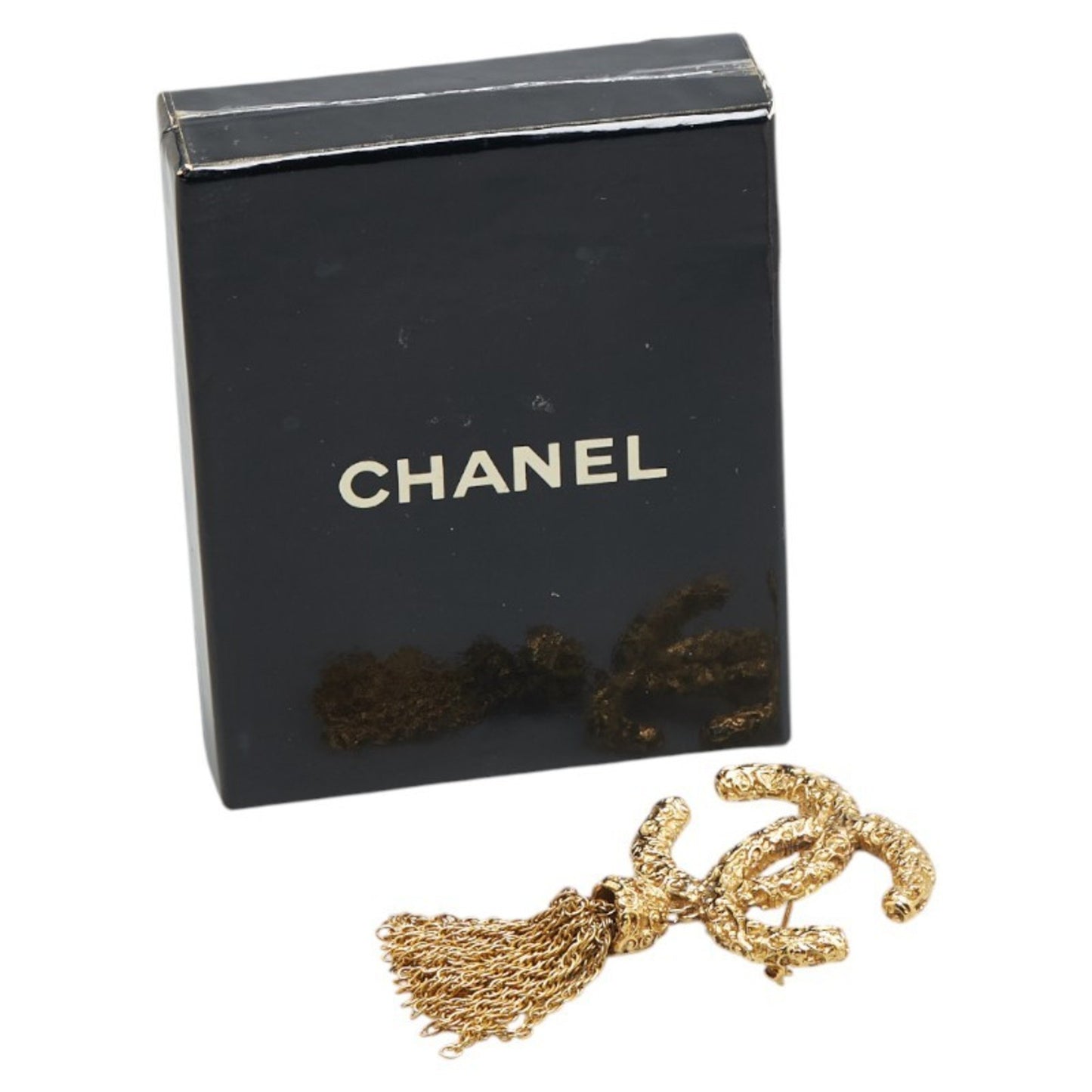 Chanel Gold Gold Plated Coco Mark