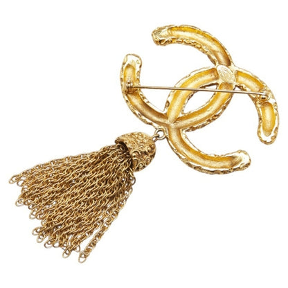 Chanel Gold Gold Plated Coco Mark