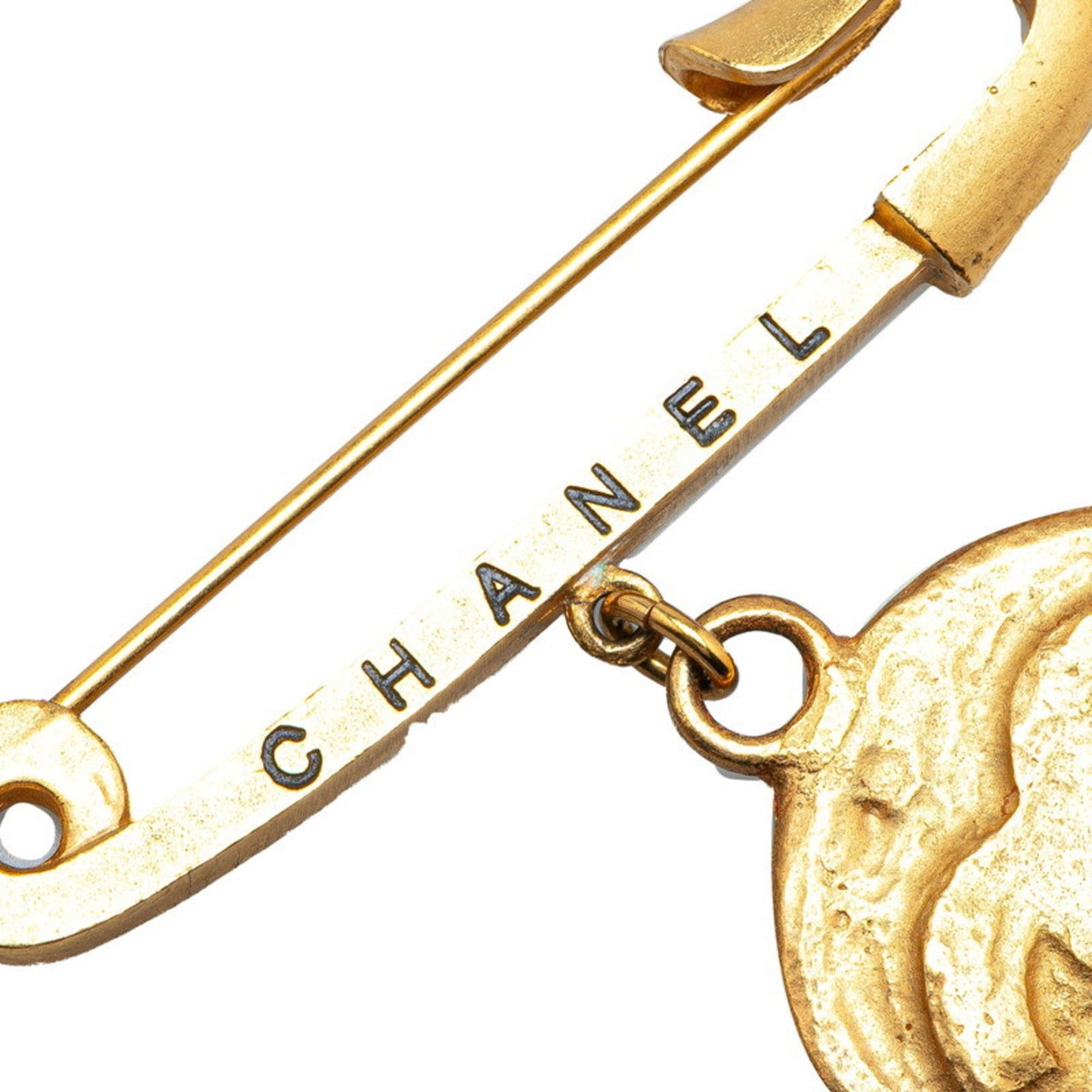 Chanel Gold Gold Plated Coco Mark