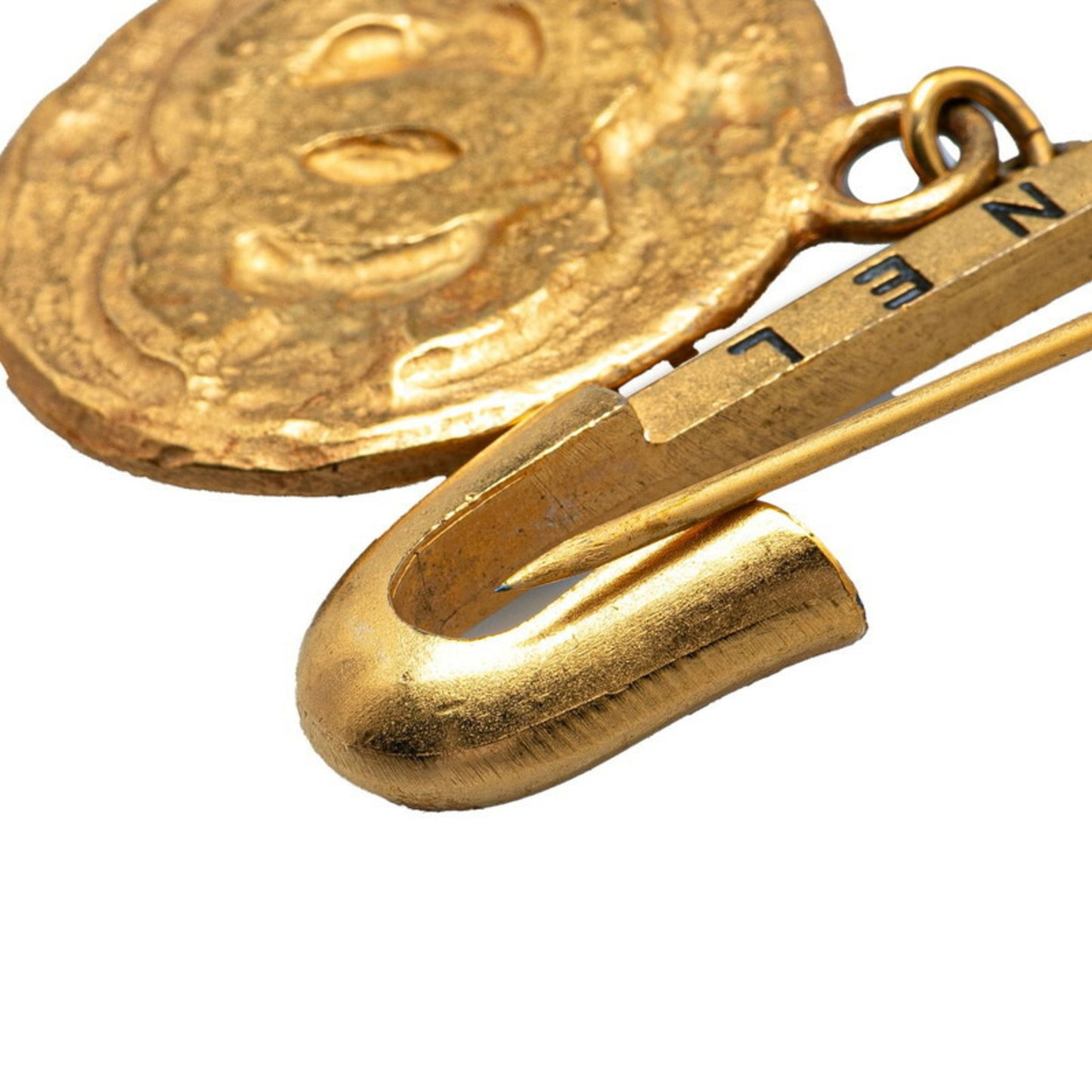 Chanel Gold Gold Plated Coco Mark