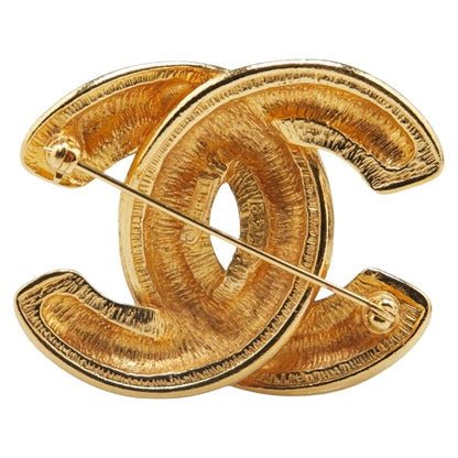 Chanel Gold Gold Plated Coco Mark