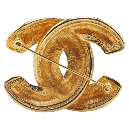 Chanel Gold Gold Plated Coco Mark