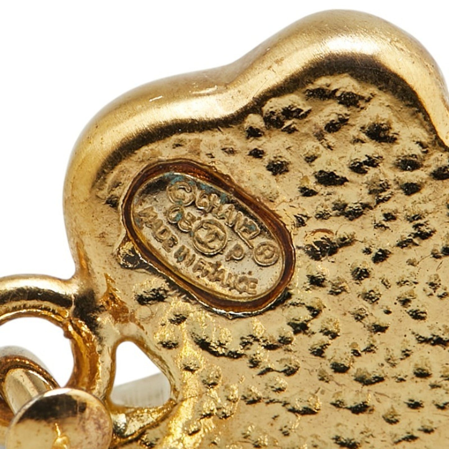 Chanel Gold Gold Plated Earring