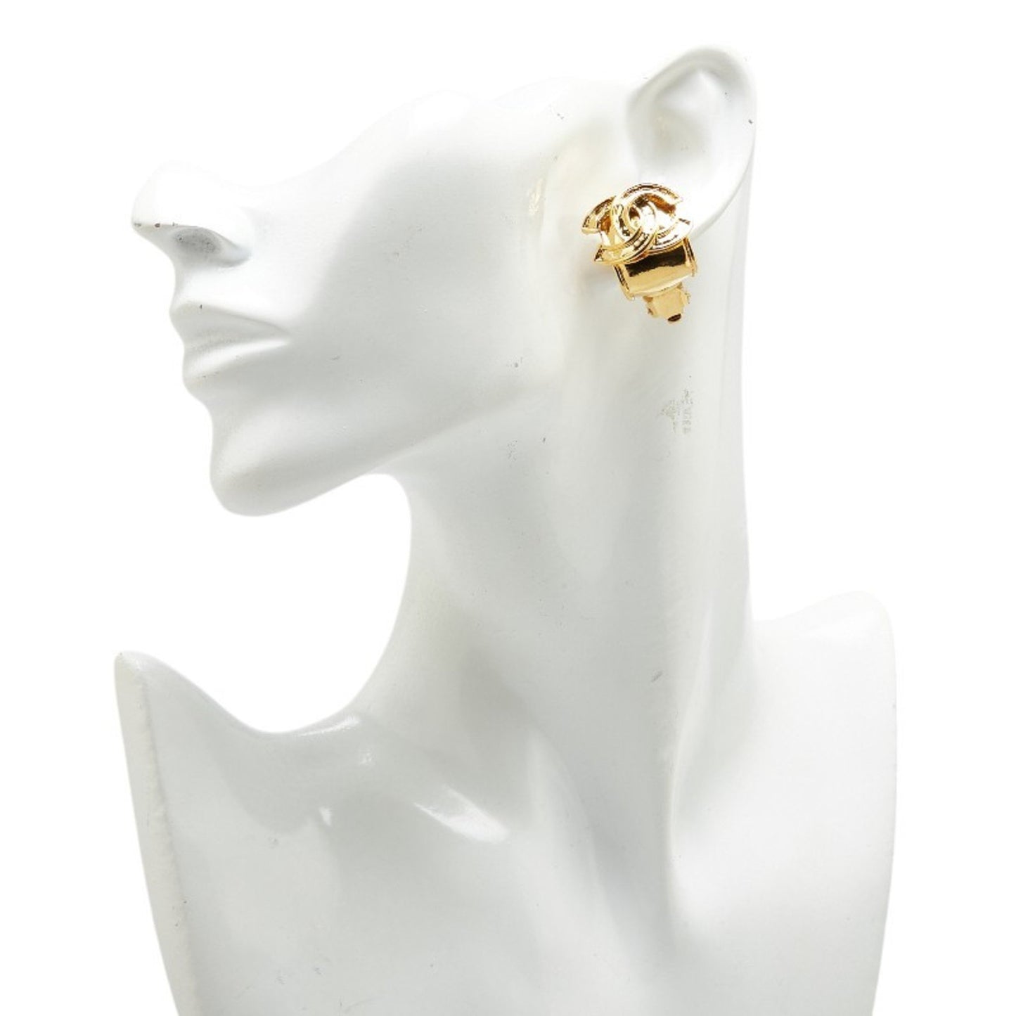 Chanel Gold Gold Plated Coco Mark