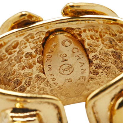Chanel Gold Gold Plated Coco Mark