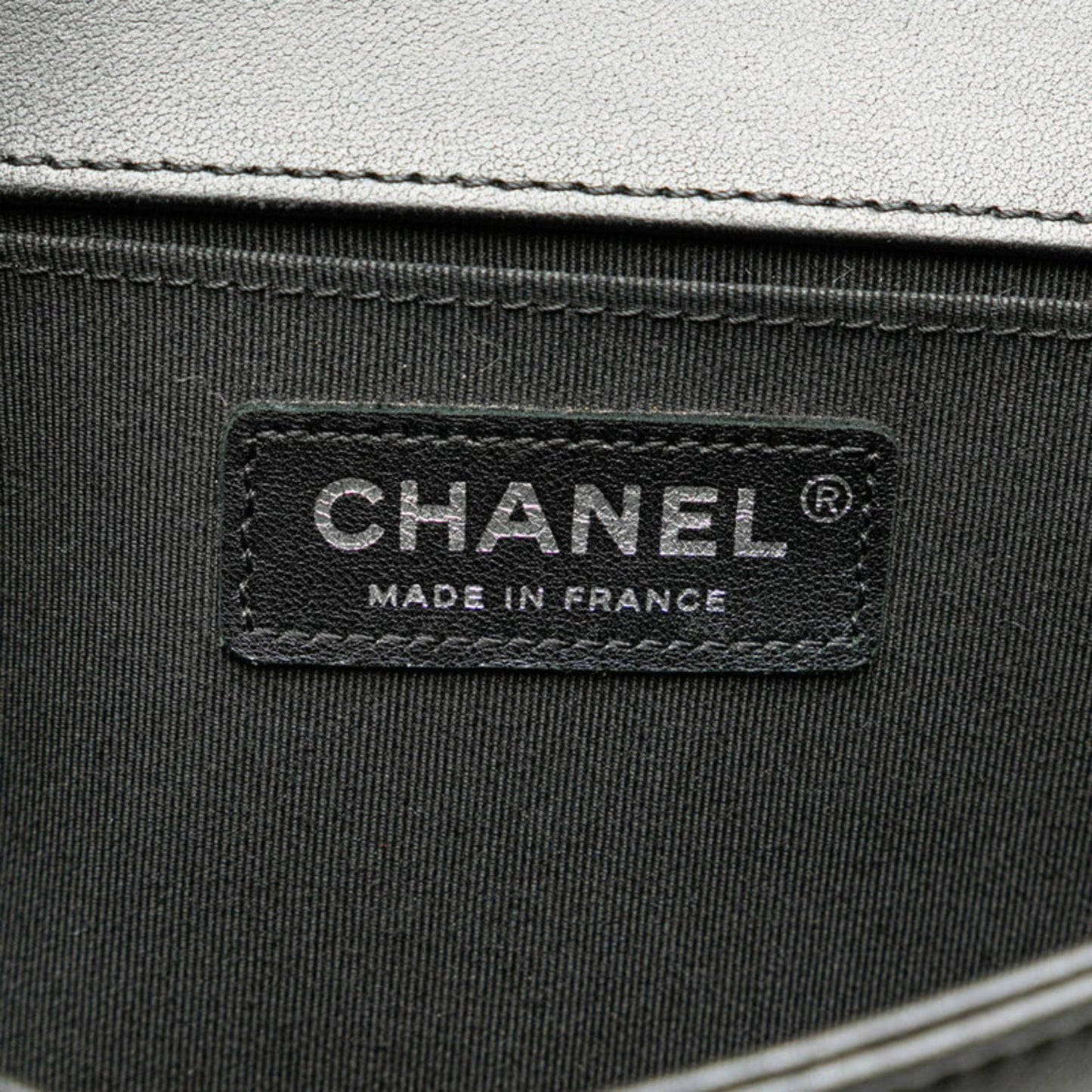 Chanel Black Leather Boy