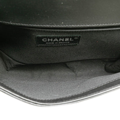 Chanel Black Leather Boy