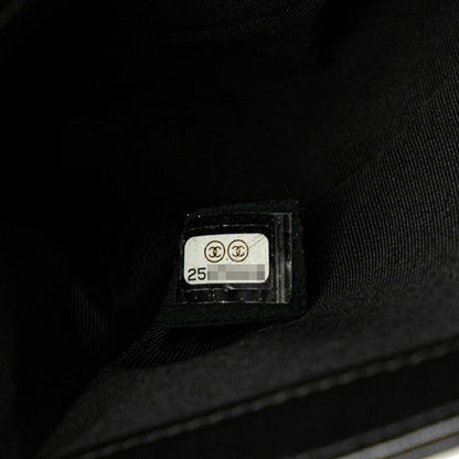 Chanel Black Leather Boy