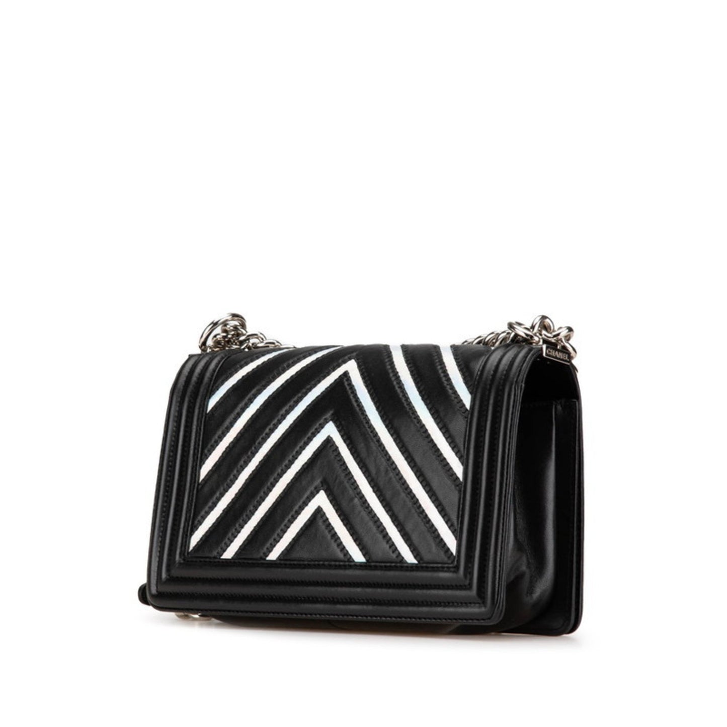Chanel Black Leather Boy