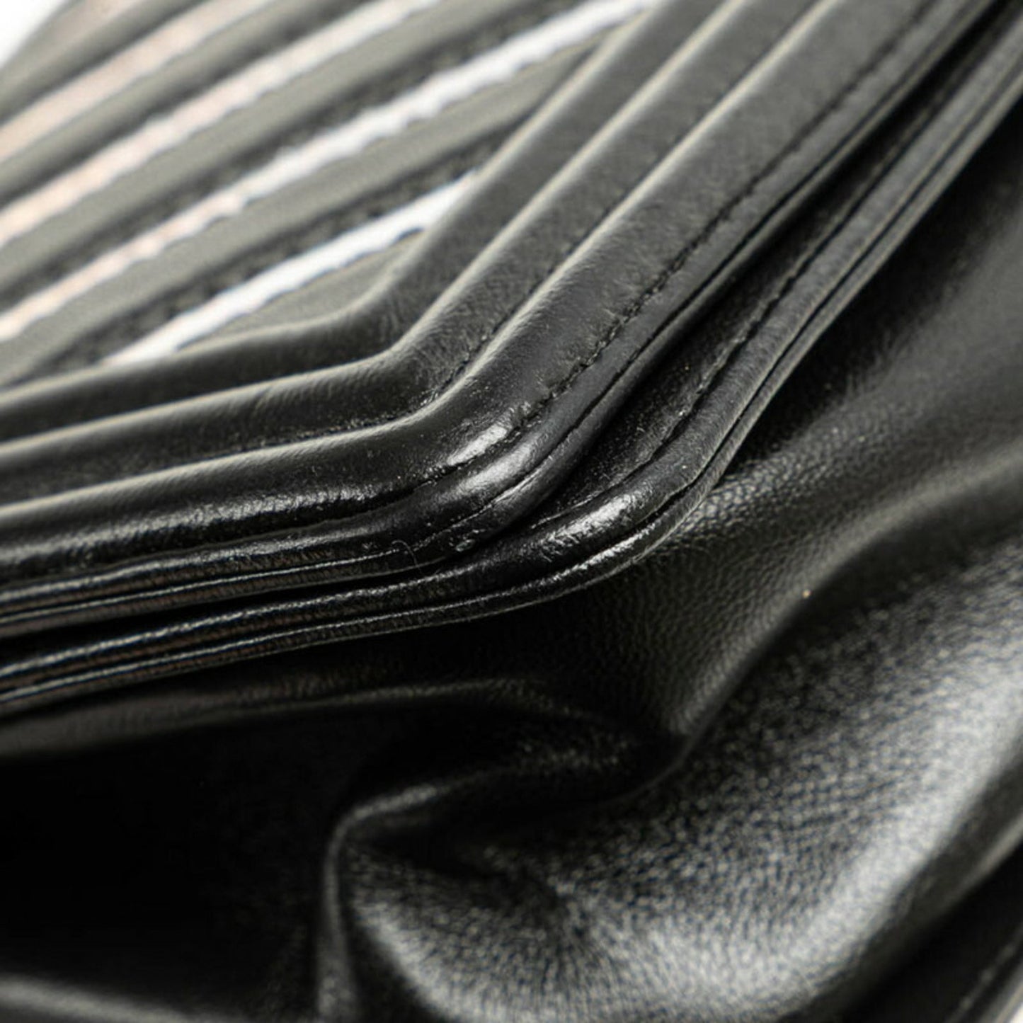 Chanel Black Leather Boy