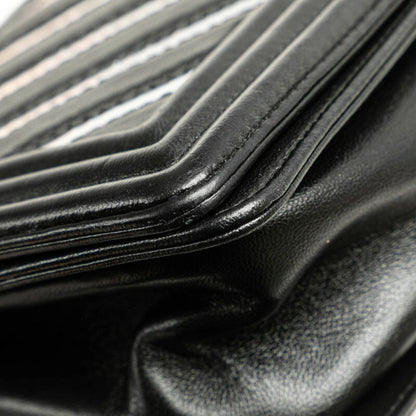 Chanel Black Leather Boy