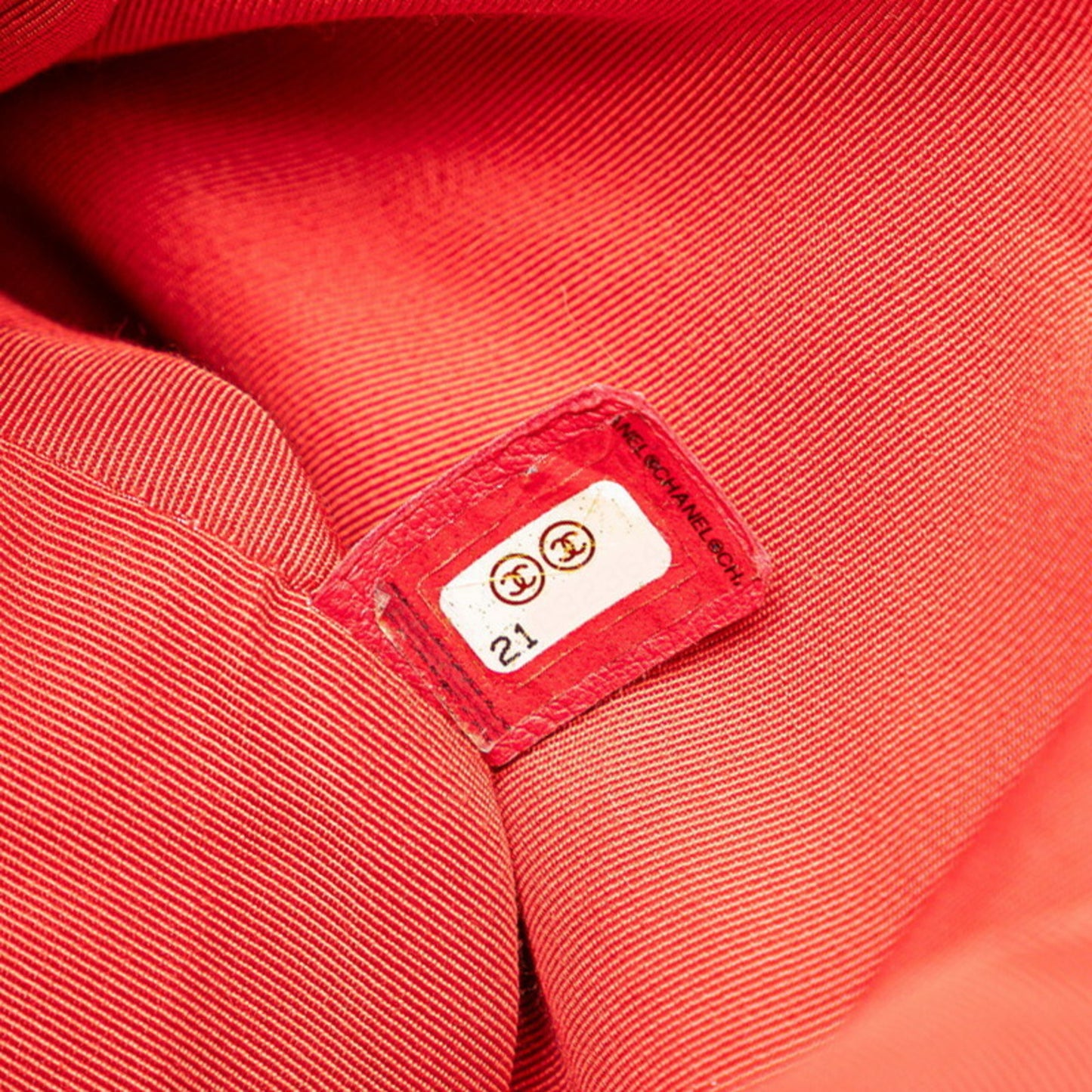Chanel Red Leather Backpack
