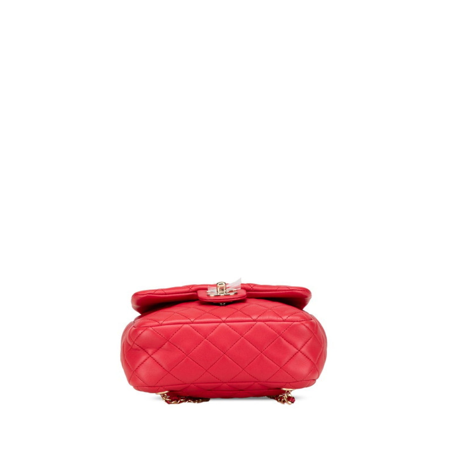 Chanel Red Leather Backpack