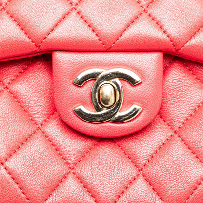 Chanel Red Leather Backpack