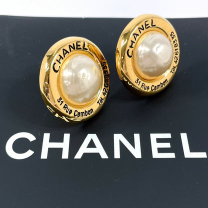 Chanel Gold Gold Plated Cambon