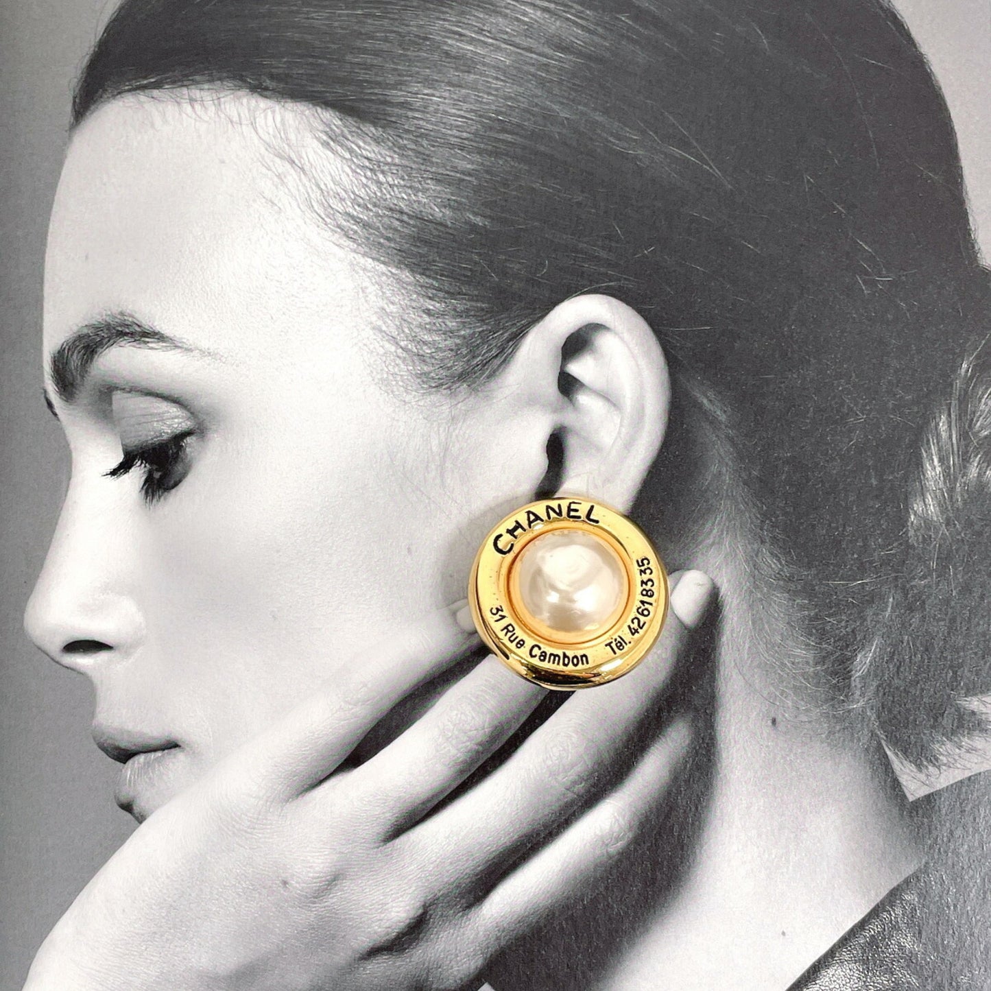 Chanel Gold Gold Plated Cambon