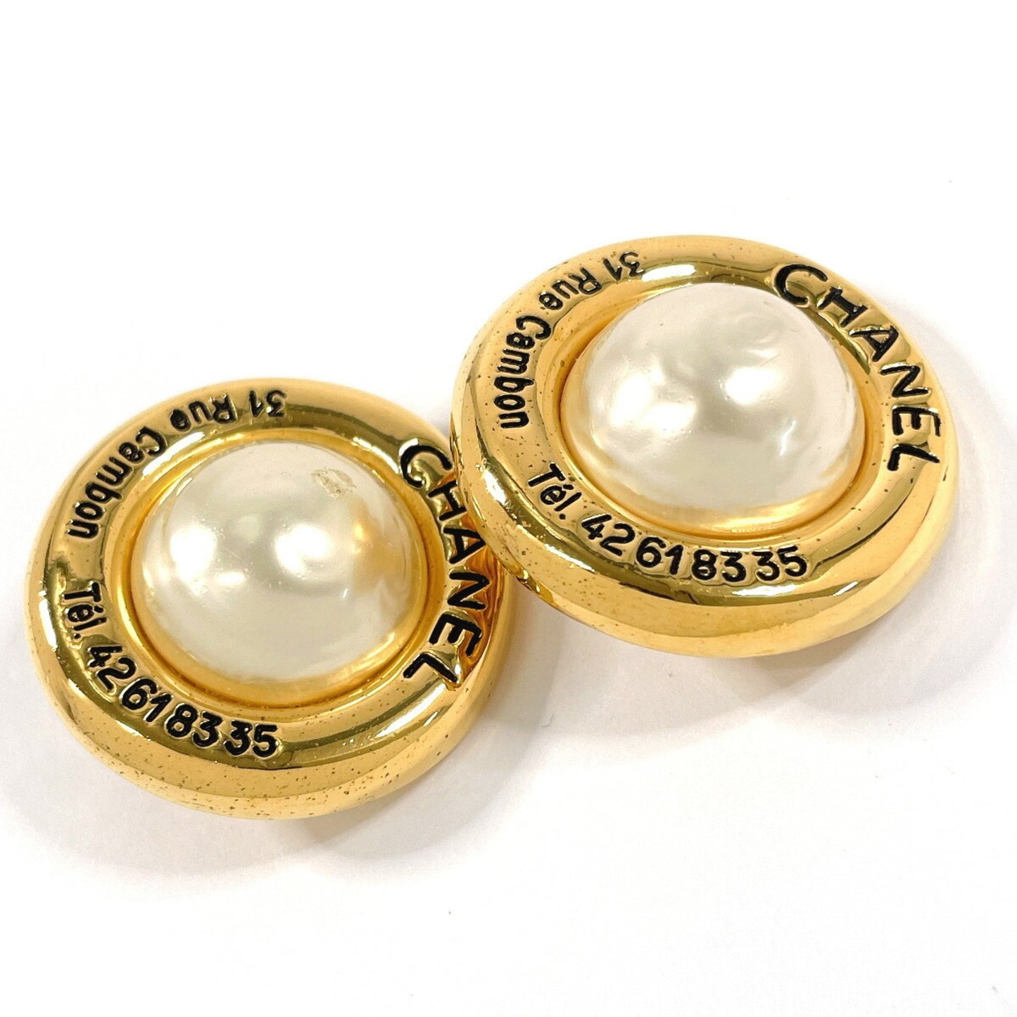 Chanel Gold Gold Plated Cambon