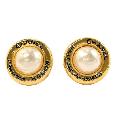 Chanel Gold Gold Plated Coco Mark