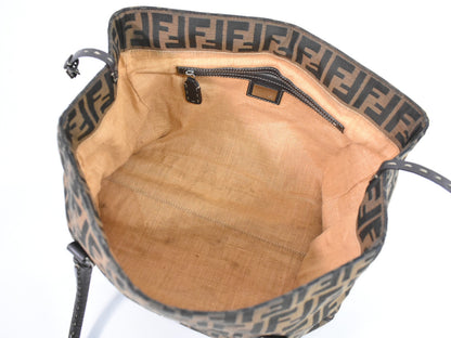 Fendi Brown Canvas Selleria
