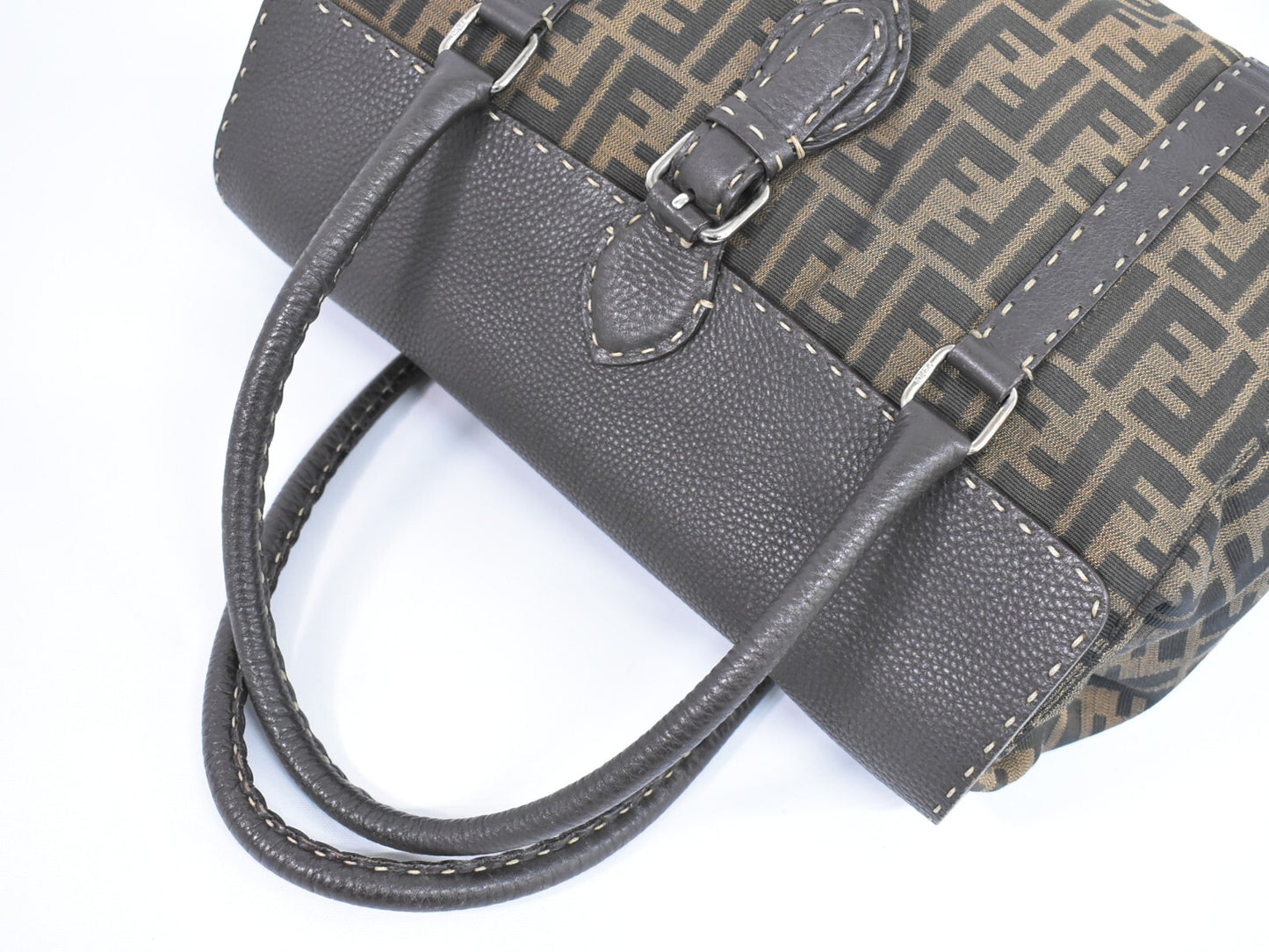 Fendi Brown Canvas Selleria