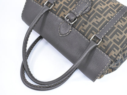Fendi Brown Canvas Selleria