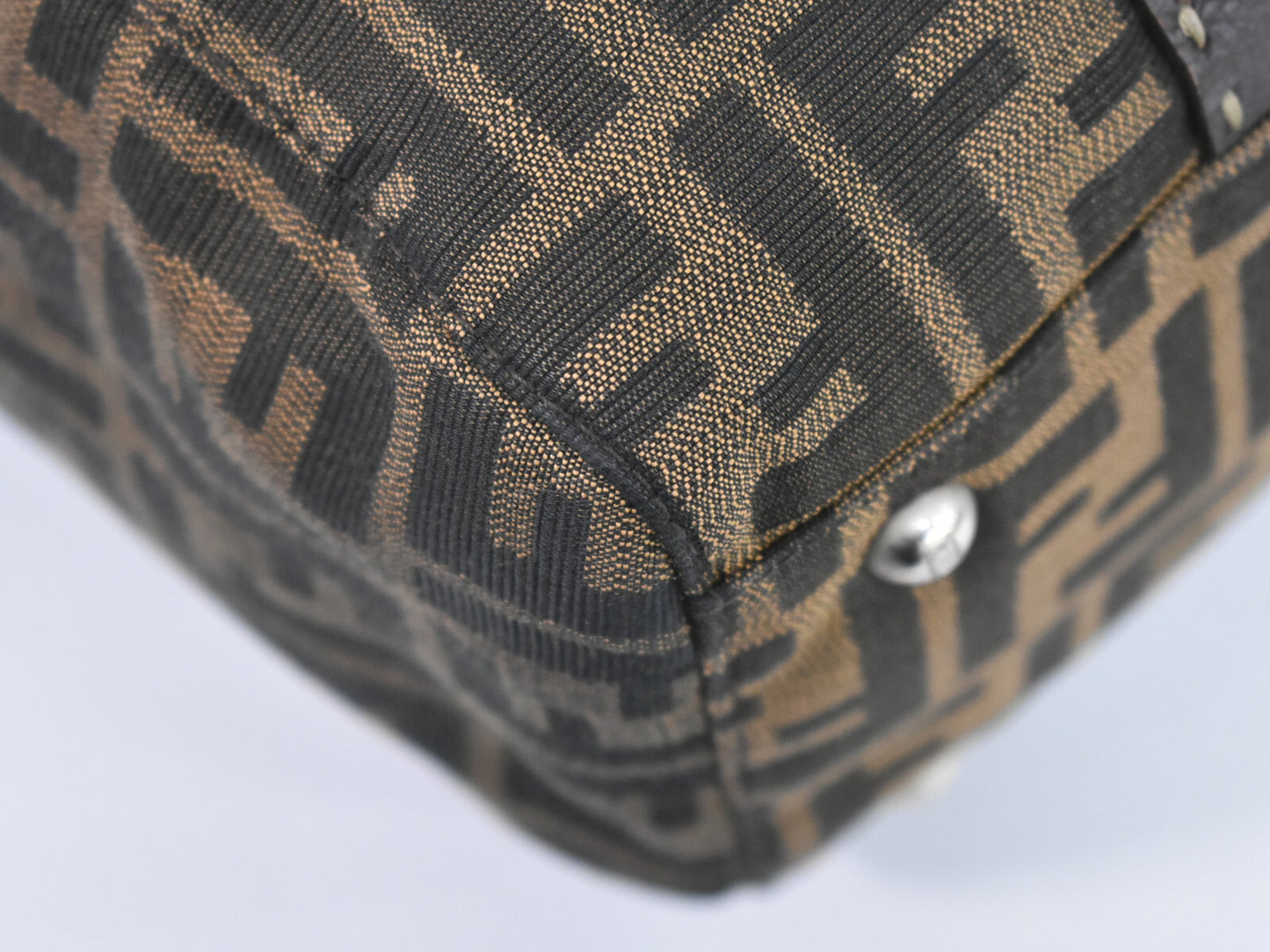 Fendi Brown Canvas Selleria