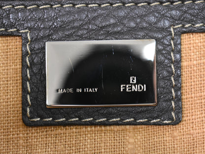 Fendi Brown Canvas Selleria