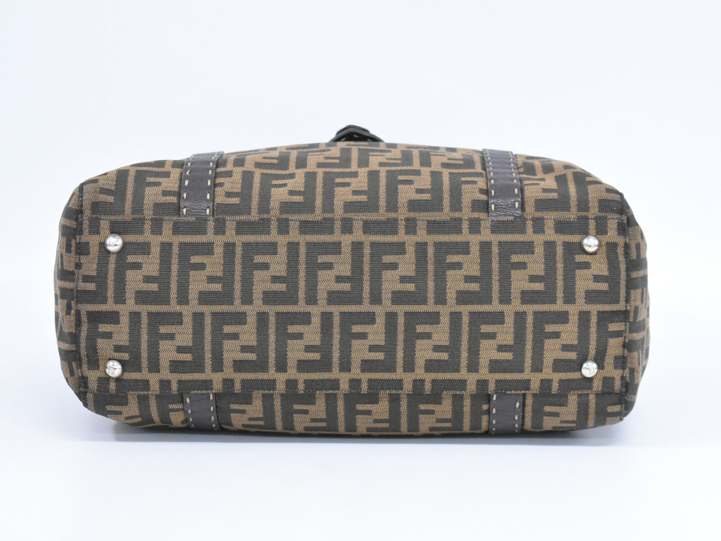 Fendi Brown Canvas Selleria