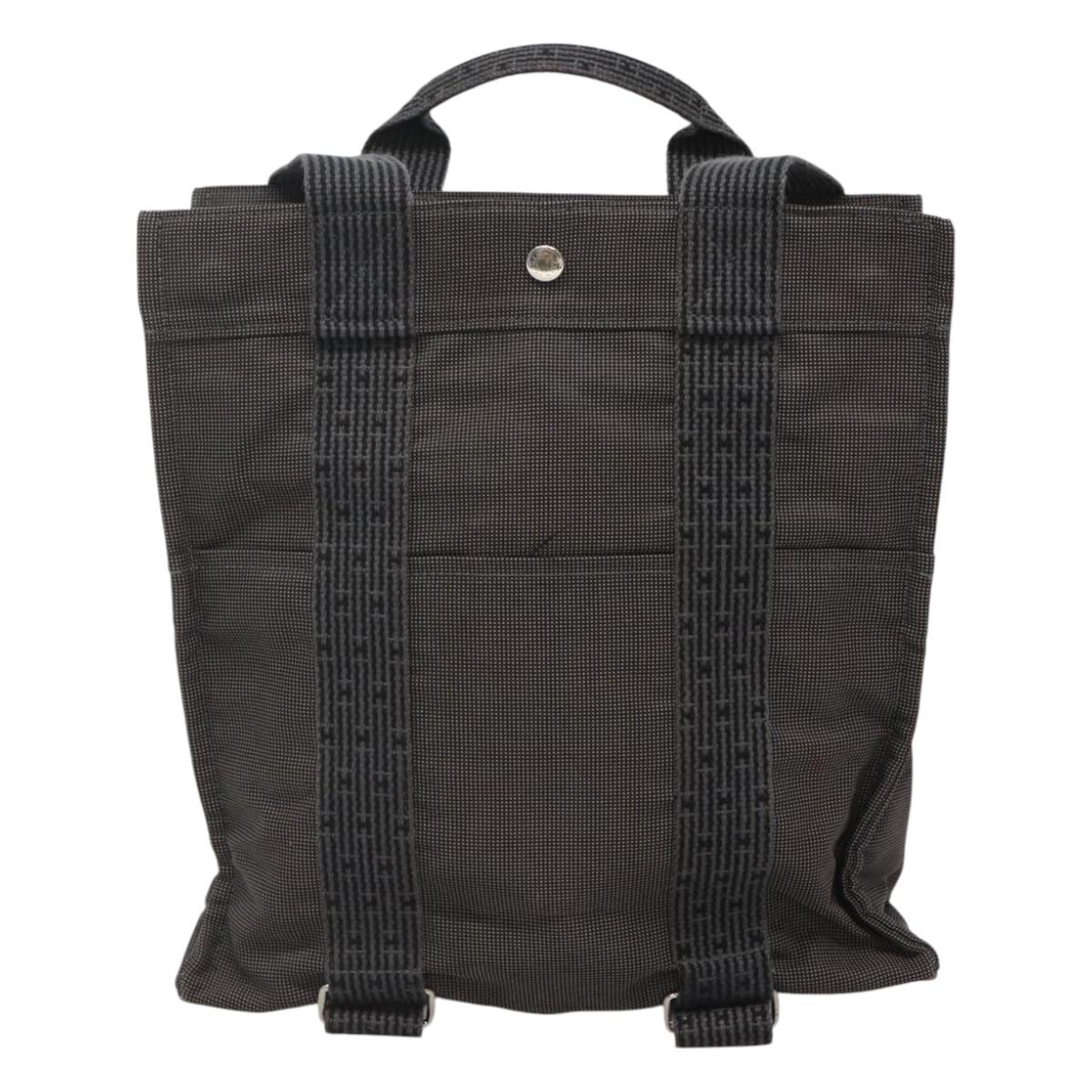 Hermès Gray Canvas Herline