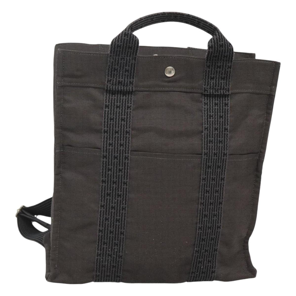 Hermès Gray Canvas Herline