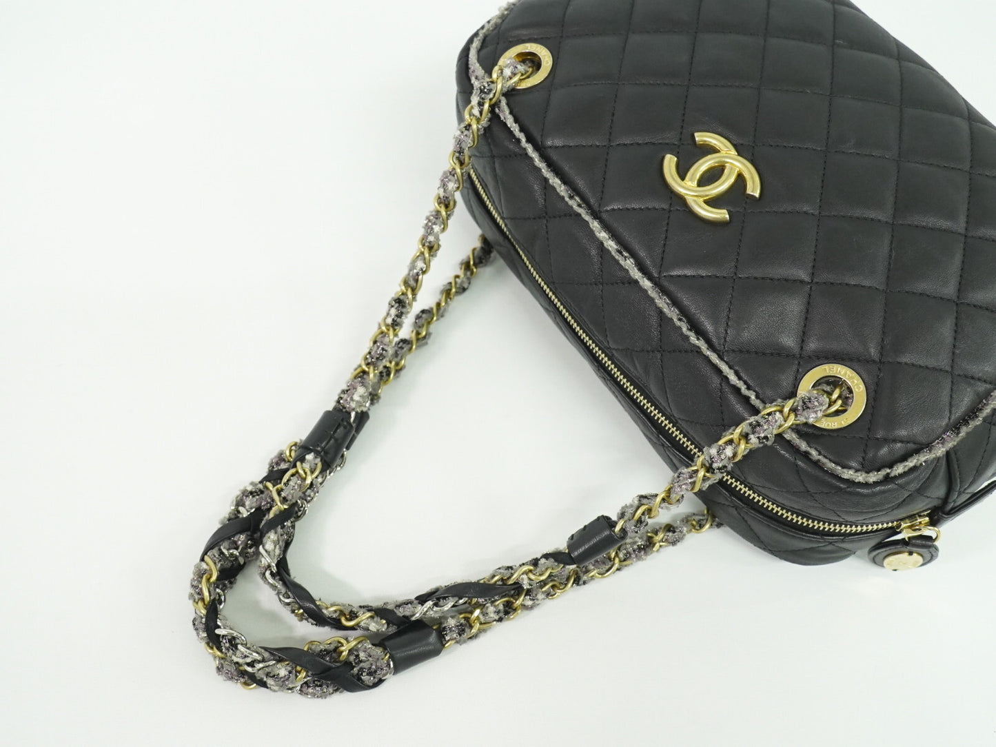 Chanel Black Leather Camera