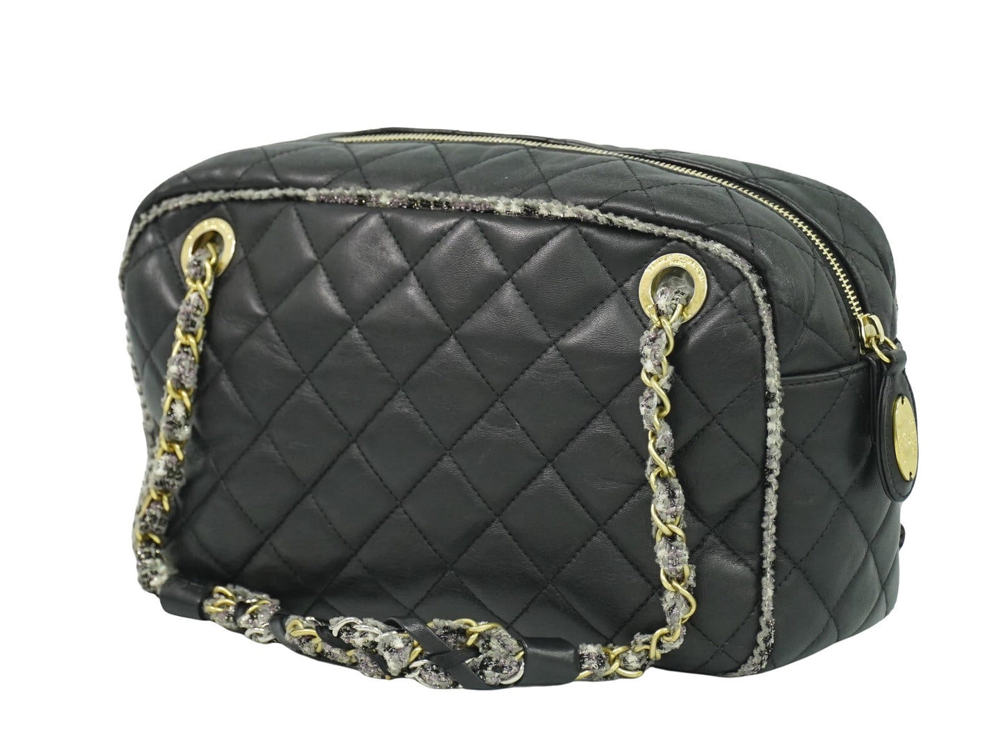 Chanel Black Leather Camera