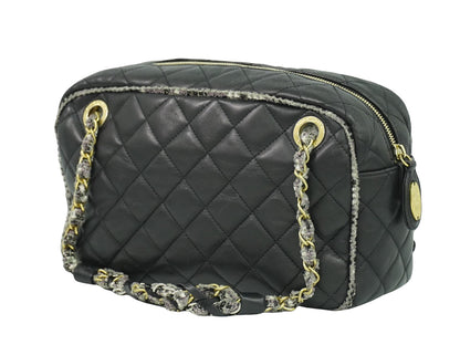 Chanel Black Leather Camera