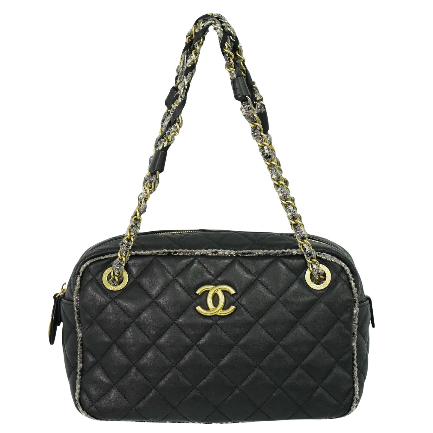 Chanel Black Leather Camera