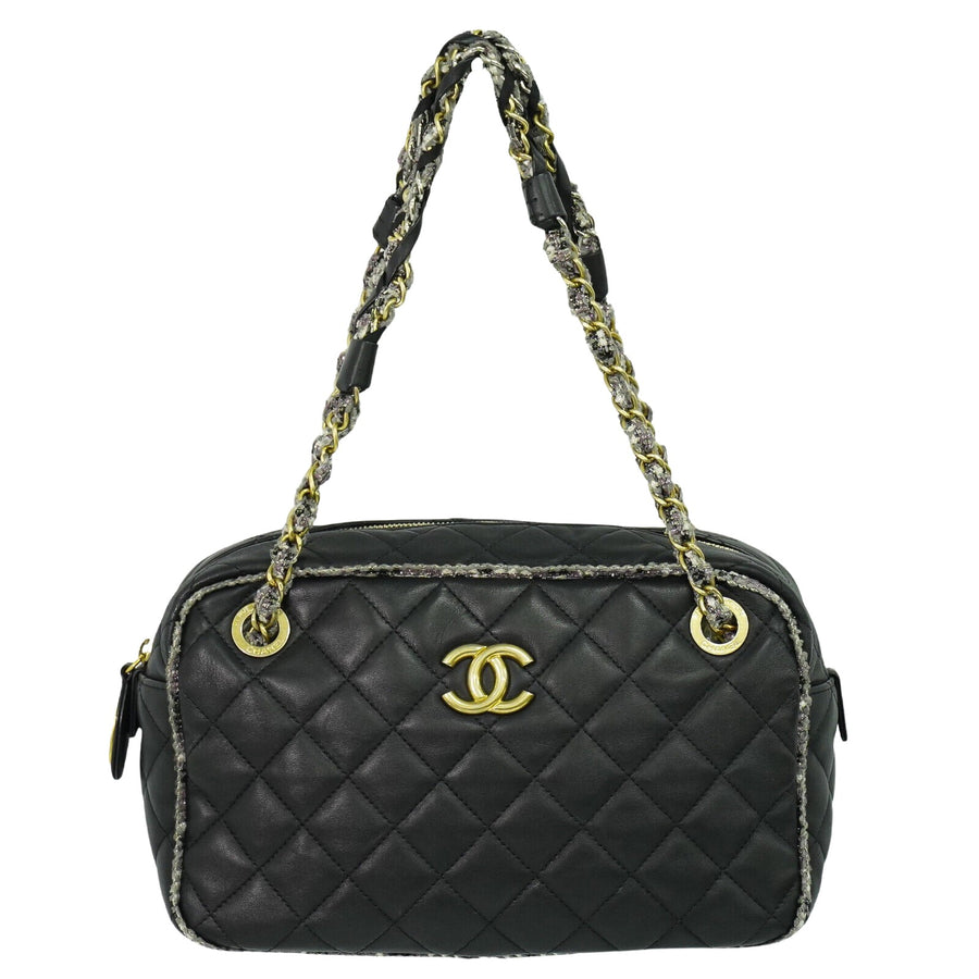 Chanel Black Leather Camera
