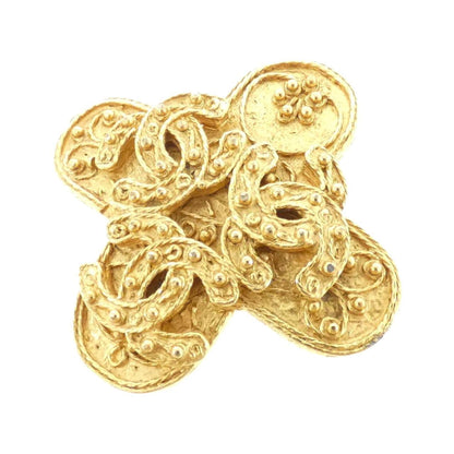 Chanel Gold Gold Plated Coco Mark