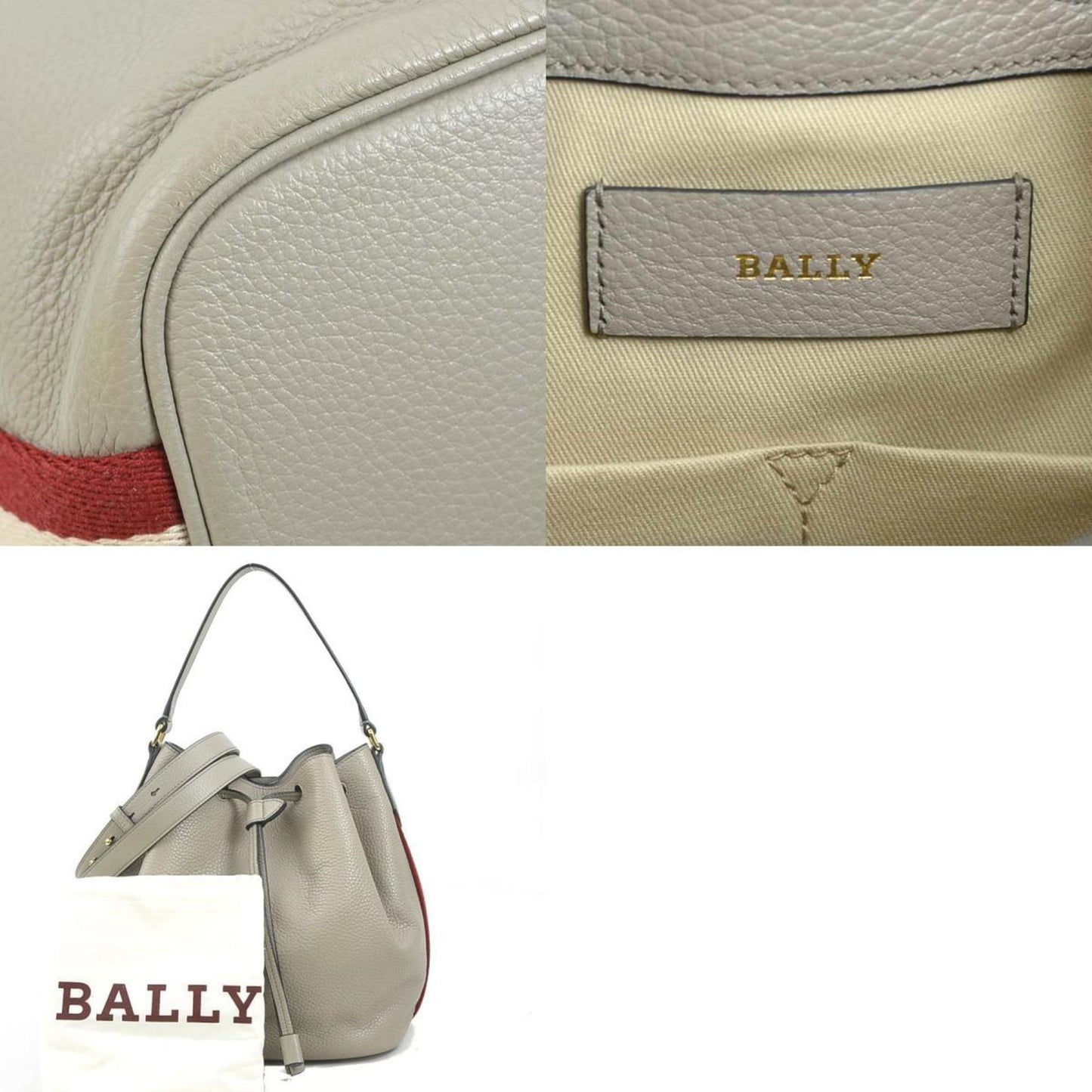 Bally Gray Leather Blyss
