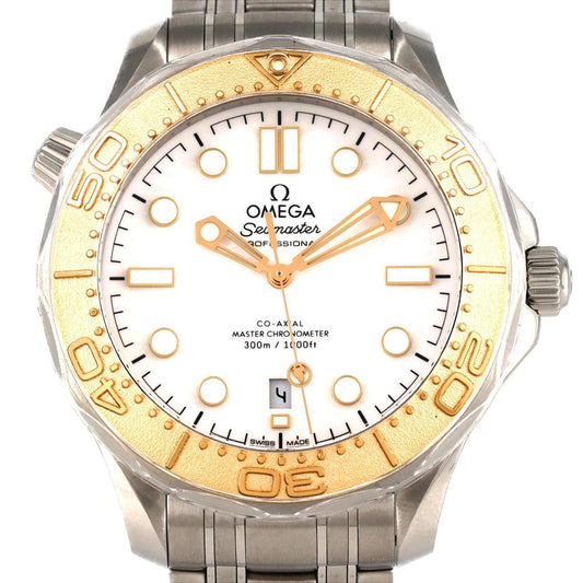 Omega White Steel Seamaster 300