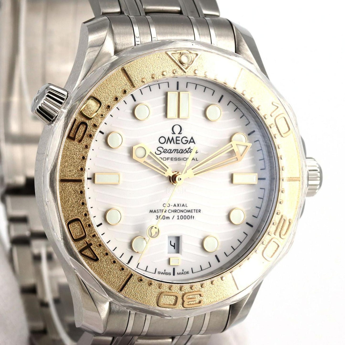 Omega White Steel Seamaster 300