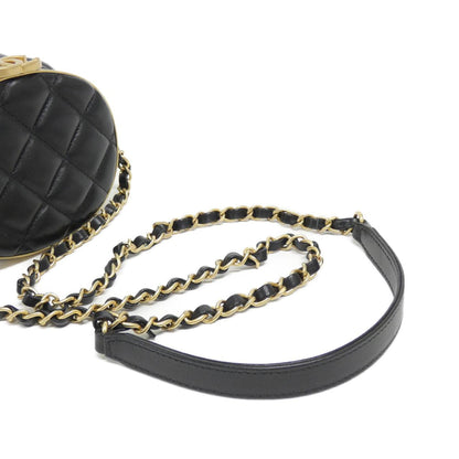 Chanel Black Leather Vanity