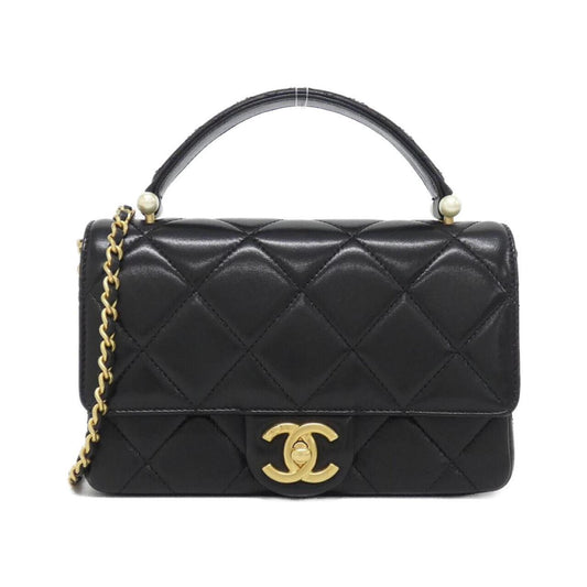Chanel Black Leather Coco Handle