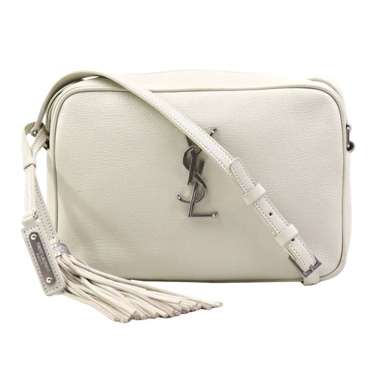 Saint Laurent White Leather Camera
