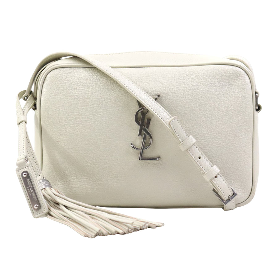 Saint Laurent White Leather Camera